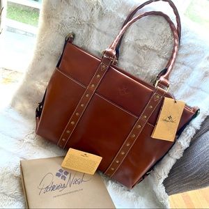 NWT Patricia Nash genuine leather Carducci tote